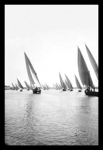 Fleet of Native Boats on the Nile 20x30 poster