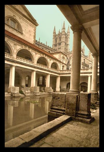 Roman Baths and Abbey 20x30 poster