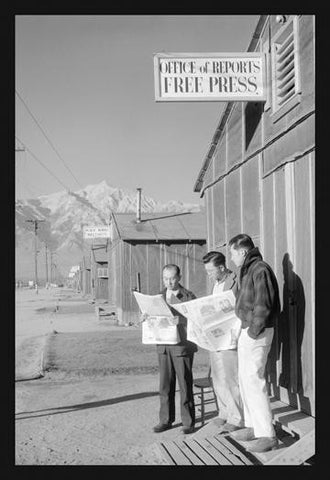 Manzanar Free Press 20x30 poster