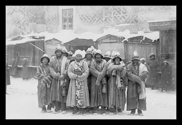 Monks in Samarkand 20x30 poster