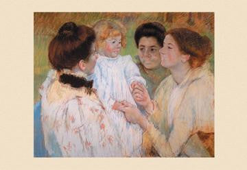 Women Admiring a Child 20x30 poster