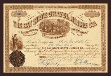 The Bay State Gravel Mining Company 20x30 poster