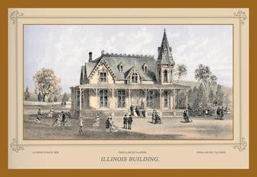 Centennial International Exhibition, 1876 - Illinois Building 20x30 poster