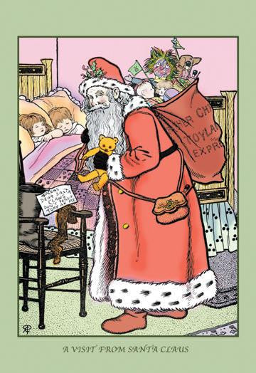 A Visit from Santa Claus 20x30 poster