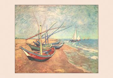 Boats at Saintes-Maries 20x30 poster