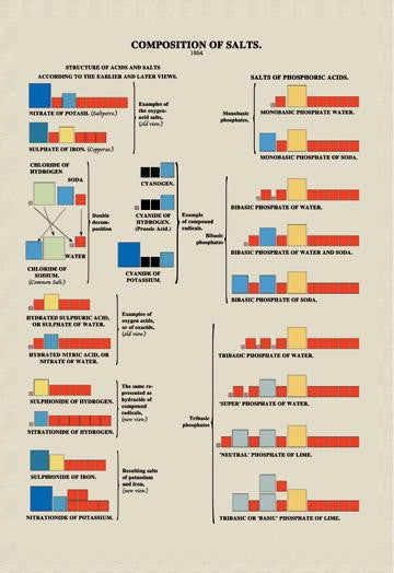 Composition of Salts 20x30 poster