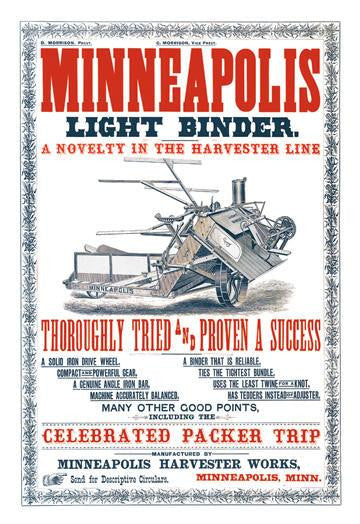 Minneapolis Light Binder 20x30 poster