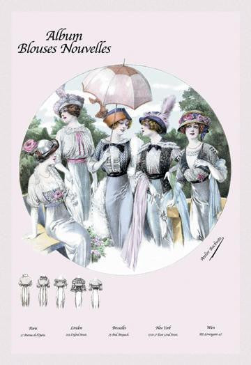 Album Blouses Nouvelles: Five Springtime Fashions 20x30 poster