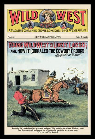 Wild West Weekly: Young Wild Wests Lively Lasso 20x30 poster