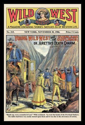 Wild West Weekly: Young Wild West and the Overland Outlaws 20x30 poster