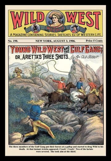 Wild West Weekly: Young Wild West and the Gulf Gang 20x30 poster