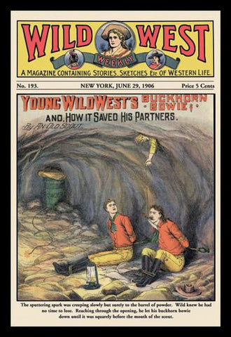 Wild West Weekly: Young Wild Wests Buckhorn Bowie 20x30 poster