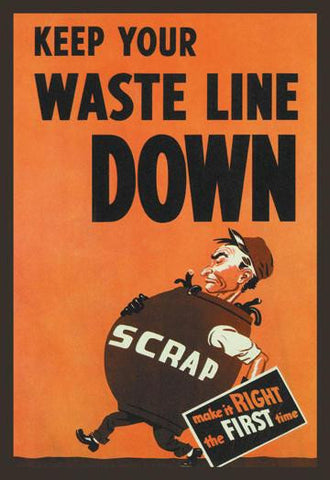 Keep Your Waste Line Down 20x30 poster