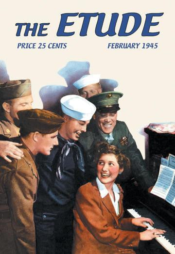 The Etude: Servicemen and Pianist 20x30 poster