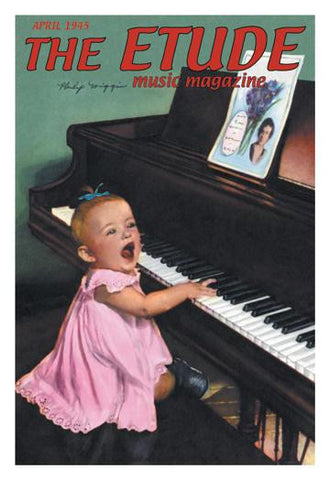 The Etude: Baby Pianist 20x30 poster