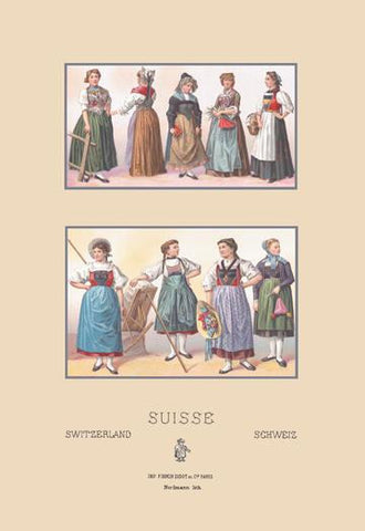 Feminine Dress of Switzerland #2 20x30 poster