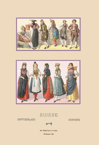 A Variety of Swiss Fashions 20x30 poster