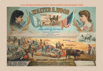 Walter A. Wood - Paris Exposition, 1889 20x30 poster