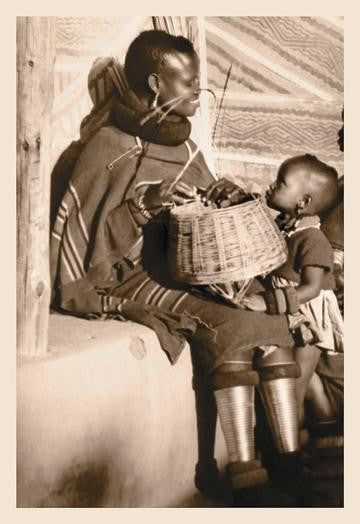 South African Mother and Child 20x30 poster