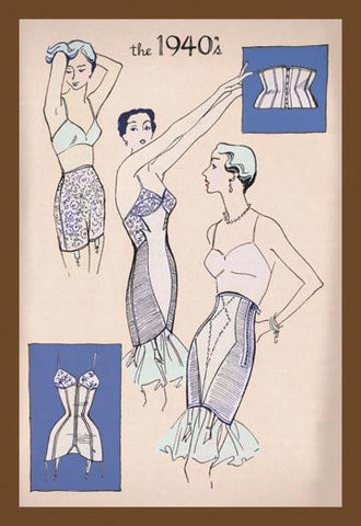 Nylon in Corsetry, 1940 20x30 poster