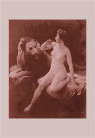 Nude with a Lion 20x30 poster