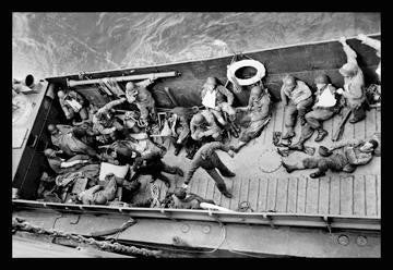 Invasion Ambulances Bring out the Wounded 20x30 poster