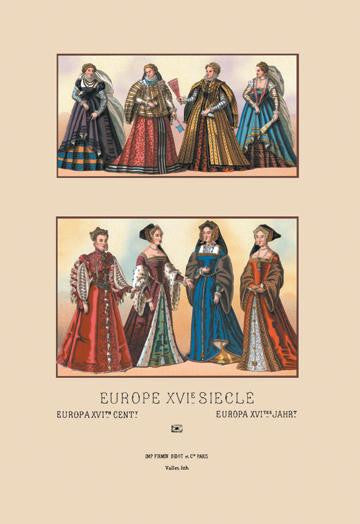 European Noblewomen of the Sixteenth Century 20x30 poster