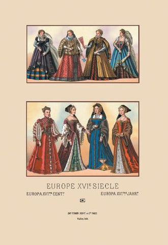 European Noblewomen of the Sixteenth Century 20x30 poster