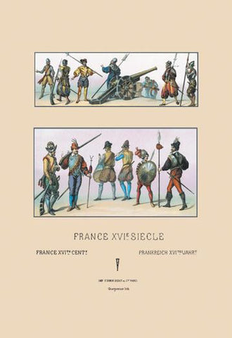 French Military Costumes, 1559-1572 20x30 poster