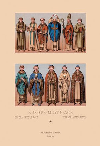 Medieval Clergymen #1 20x30 poster