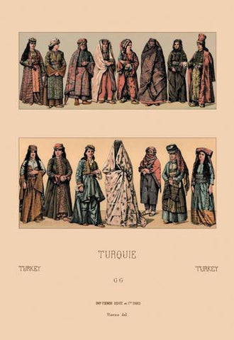 Traditional Turkish Women 20x30 poster