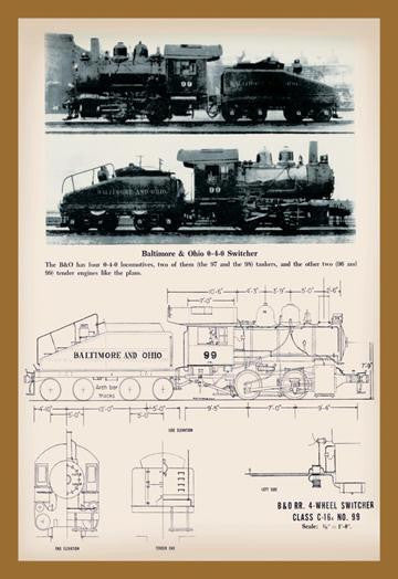 B & O Railroad #1 20x30 poster