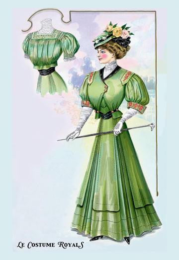 Le Costume Royals: Stylish Emerald 20x30 poster