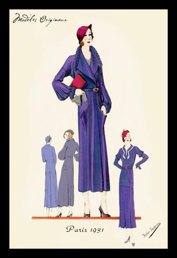 Modeles Originaur: A Blue Overcoat 20x30 poster