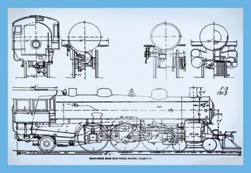 Milwaukee Roadhigh Wheel Pacific 20x30 poster