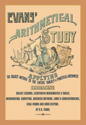 Evans&#39; Arithmetical Study 20x30 poster