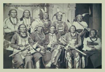 Ponca Indian Delegation 20x30 poster