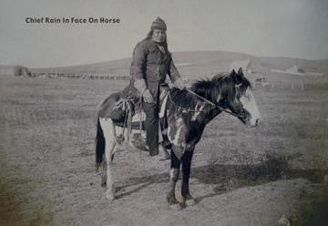 Chief Rain in Face on Horse 20x30 poster