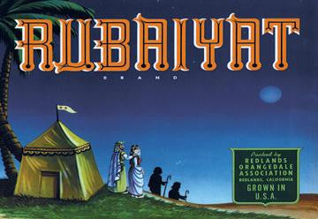 Rubaiyat Brand Label 20x30 poster