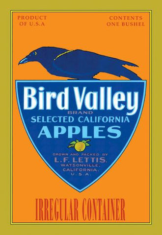 Bird Valley Brand Apples 20x30 poster