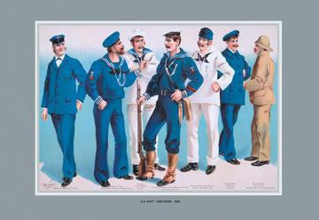 U.S. Navy: Uniforms, 1899 #2 20x30 poster