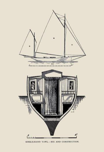 Single-Hand Yawl Rig & Construction 20x30 poster