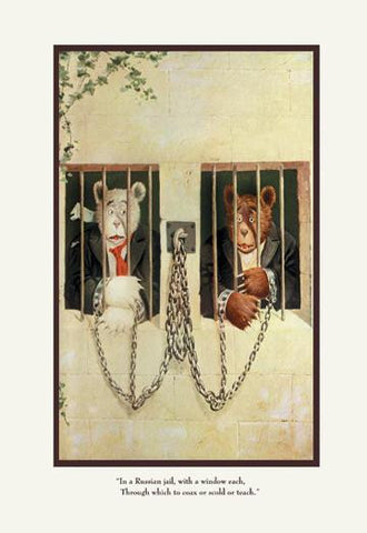 Teddy Roosevelt&#39;s Bears: Teddy B and Teddy G in a Russian Jail 20x30 poster