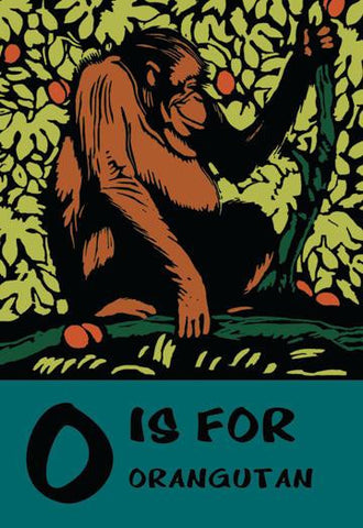 O is for Orangutang 20x30 poster