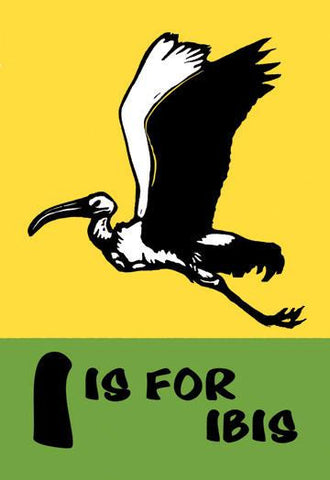 I is for Ibis 20x30 poster