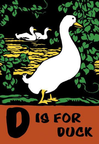 D is for Duck 20x30 poster