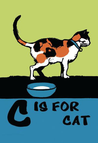 C is for Cat 20x30 poster