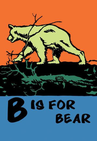 B is for Bear 20x30 poster