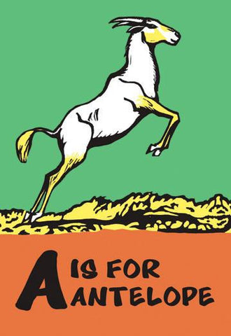 A is for Antelope 20x30 poster