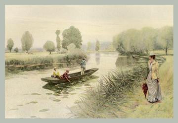 On the Avon Near Stratford 20x30 poster